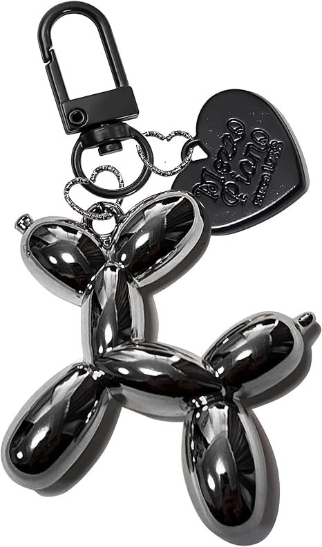 Jelly Balloon Dog Design Keychain for Women, Cute Girls Key Chain, Bag Charms Accessories for Car Purse Backpack