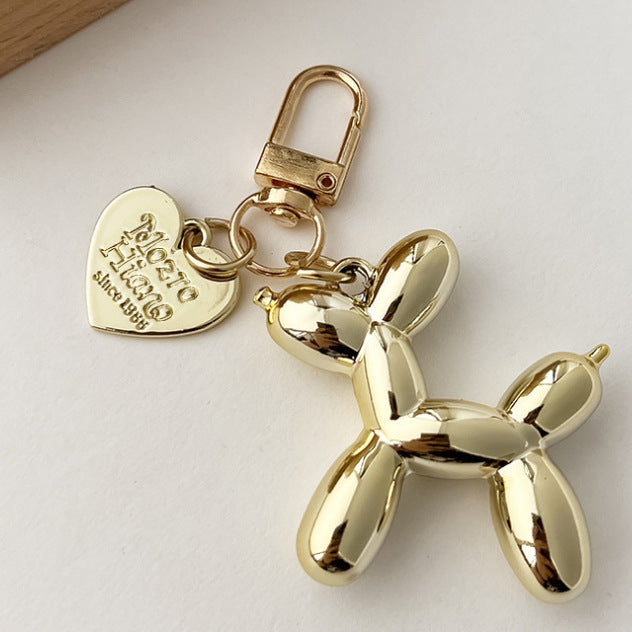 Jelly Balloon Dog Design Keychain for Women, Cute Girls Key Chain, Bag Charms Accessories for Car Purse Backpack