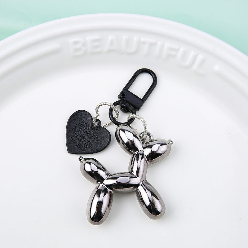 Jelly Balloon Dog Design Keychain for Women, Cute Girls Key Chain, Bag Charms Accessories for Car Purse Backpack